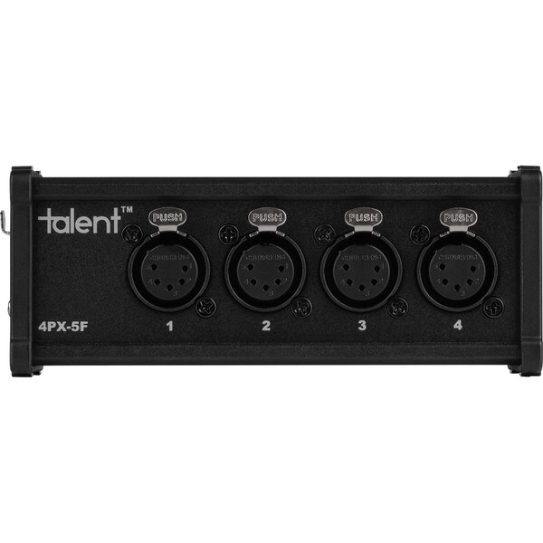 Main product image for Talent 4PX-5F 4 Port 5-Pin XLR Extender Over CAT5 - Female183-406